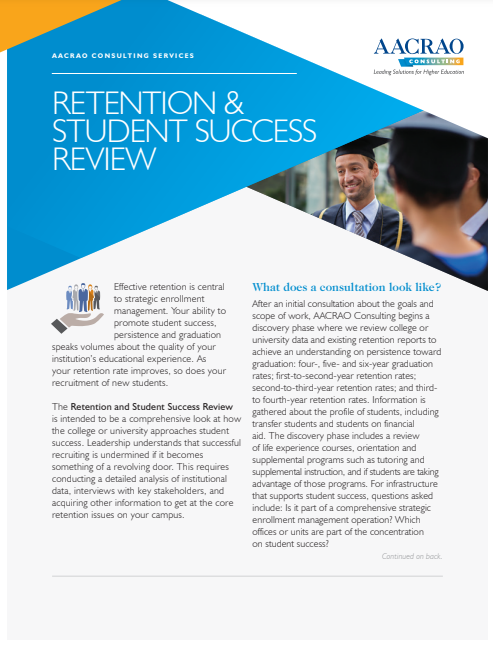 Retention & Student Success Brochure Cover