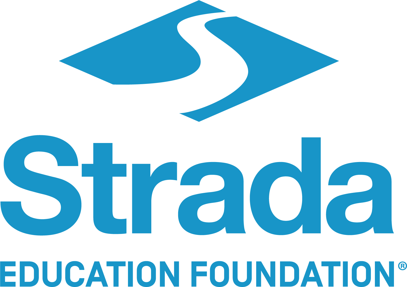 Strada Education Foundation logo in blue