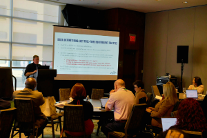 Dr. Steve J McKellips, Vice Provost for Enrollment Management at the University of Akron presents his pre-conference workshop on Forensic Enrollment Management at SEM 2024