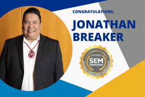 Congratulations to Jonathan Breaker, SEM-EP Graduate