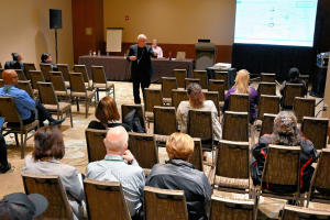 View from the SEM 2024 audience of session on digital credentials infrastructure.