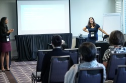 Photo from the audience's perspective of a breakout session from AACRAO's 2017 Tech and Transfer Summit.